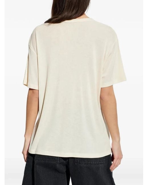 Studio Nicholson White "Rond" Short Sleeve T-Shirt