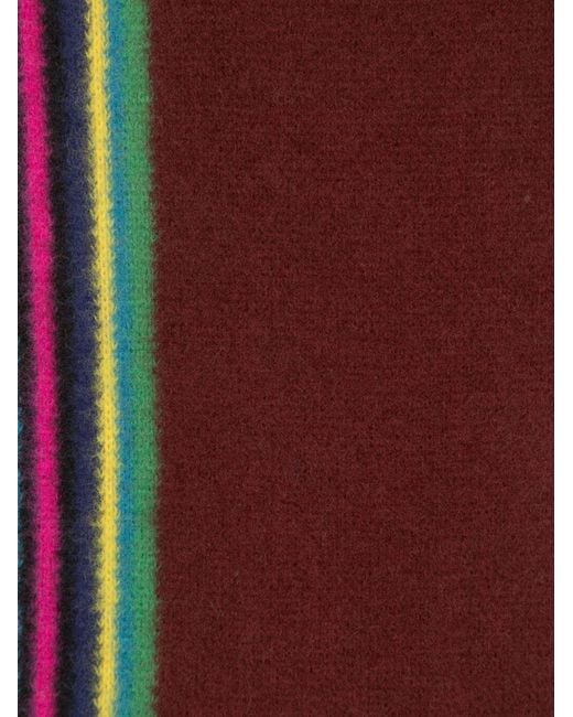 Paul Smith Red Ps Paul Smith Scarf Reversible Stripes for men