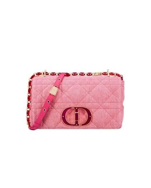 Dior Pink Caro M Canvas