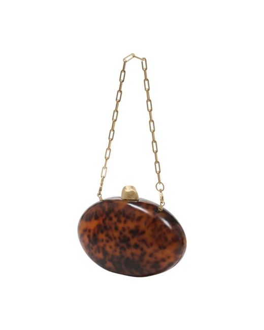 Cult Gaia Brown Clutches