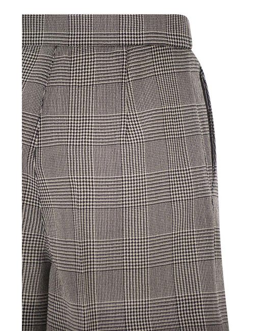 Max Mara Gray Embroidered Wool Agoraio Shorts