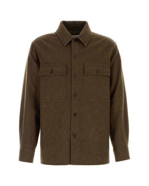 Jil Sander Green Outer Shirt 44 for men