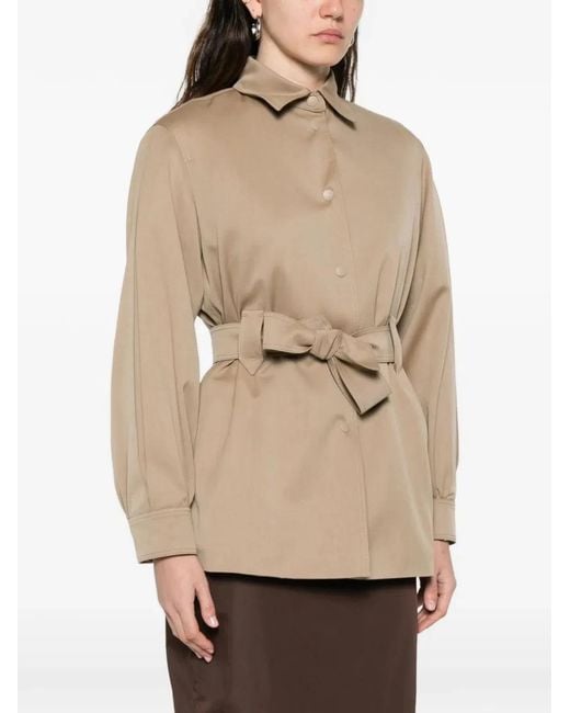 Max Mara Natural Belted Fitted Jacket