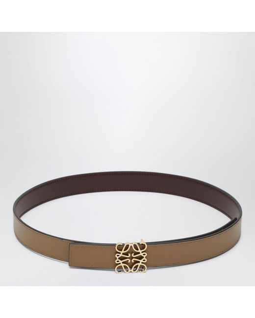 Loewe Brown Reversible Anagram Buckled Belt