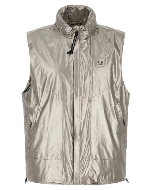 C P Company Gray 'The Metropolis Series' Vest for men