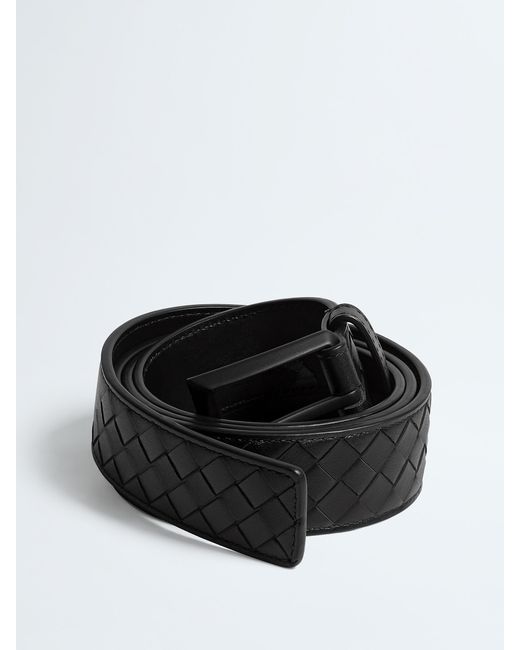 Bottega Veneta Black Solo Belt for men
