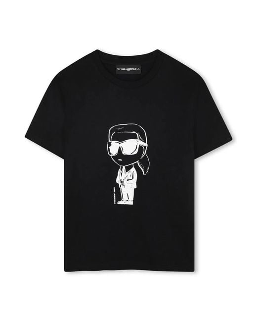 Karl Lagerfeld Black T-Shirt With Logo