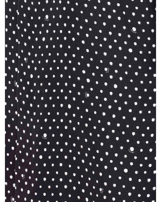 Fendi Blue Printed Shirt for men