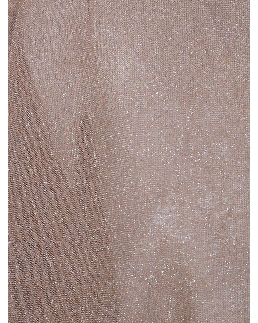D.exterior Brown F-Lux Overszed Long Sleeves Sweater