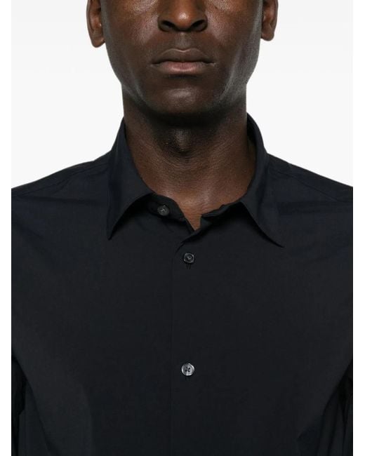 Emporio Armani Blue Nylon Shirt for men