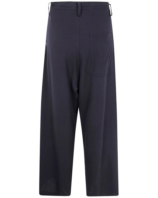 Y's Yohji Yamamoto Blue Long Straight Trousers