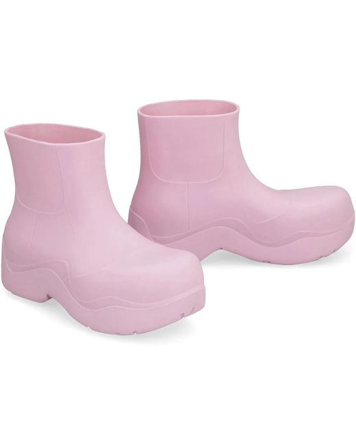Bottega Veneta Pink Puddle Boot