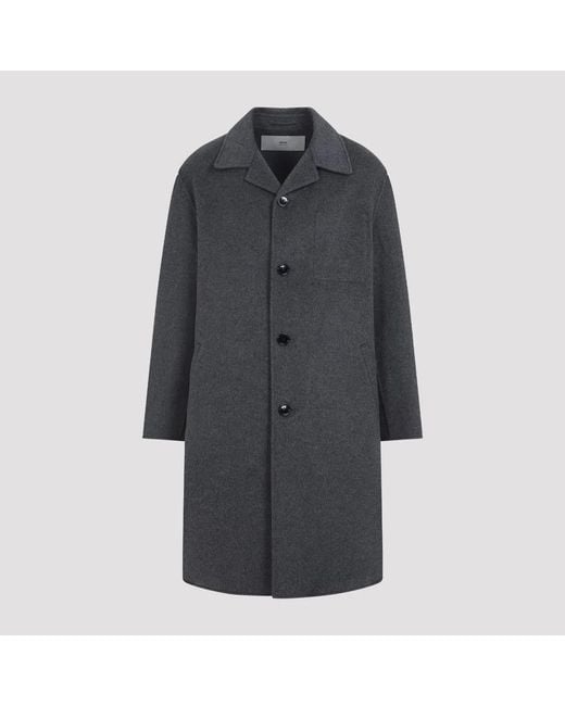 AMI Gray Trench Coat for men