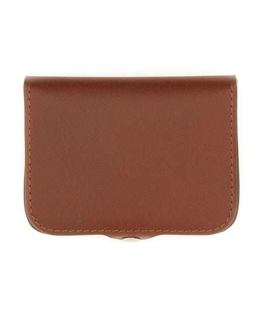 A.P.C. Brown Portamonete Josh for men