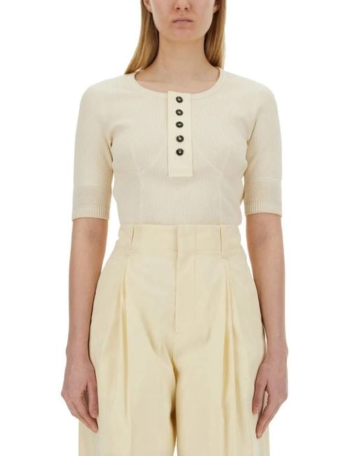 Bottega Veneta Natural Jersey T-Shirt