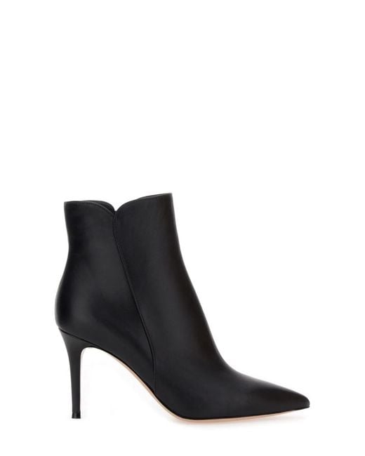 Gianvito Rossi Black Nappa Capra Lamb Shoes
