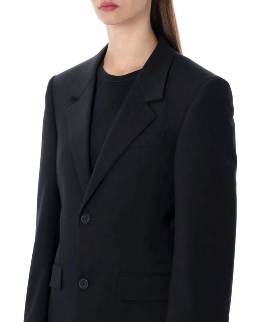 Balenciaga Black Wool Jackets Tailored Jacket