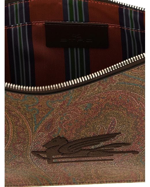 Etro Brown 'Essential Arnica' Clutch for men