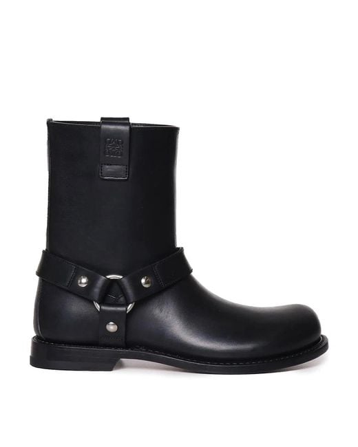 Loewe Black Smooth Leather Pull-On Boot
