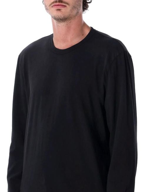 James Perse Blue Fw26 Essential Crewneck T-Shirt for men