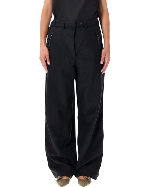 Prada Black Wool And Mohair Pants