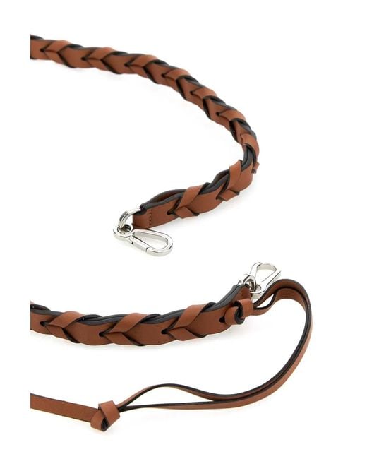 Loewe Black Leather Shoulder Strap