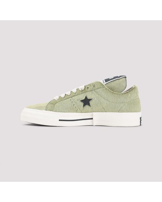 CONVERSE X DRKSHDW Green Acid Onestr Calf Hair Sneakers for men