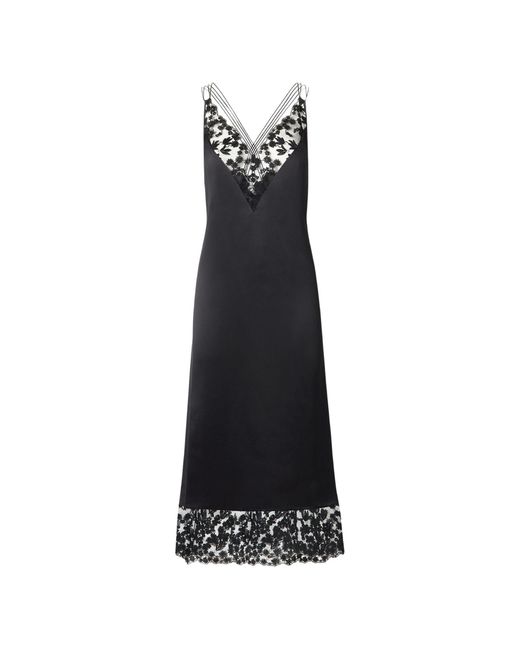 Fendi White Silk And Lace Dress