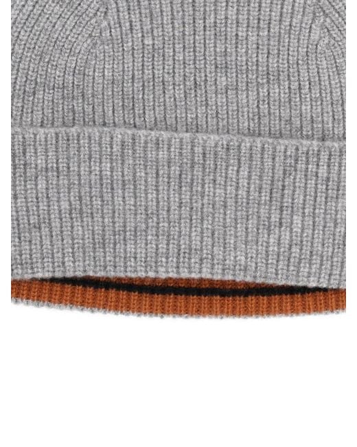 Zegna Gray Cashmere Beanie for men