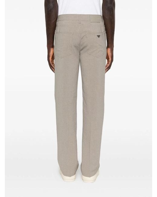 Emporio Armani Gray Polyester Pockets Pants
