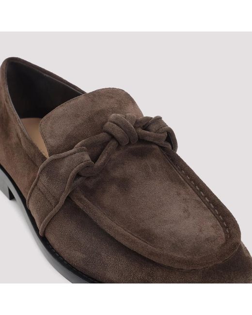 Bottega Veneta Brown Astaire Suede Loafers for men