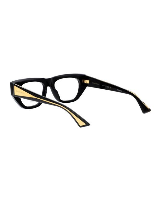 Bottega Veneta Black Crystal Transparent Acetate Glasses