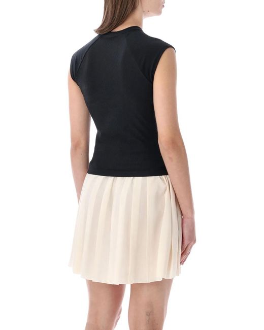 Nike Black Chill Knit Ribbed Top