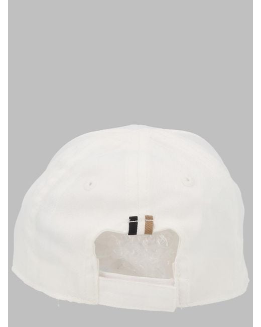 Boss White Cappello Da Baseball Con Logo
