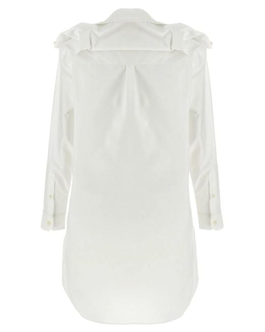 Y. Project White Chemisier Dress