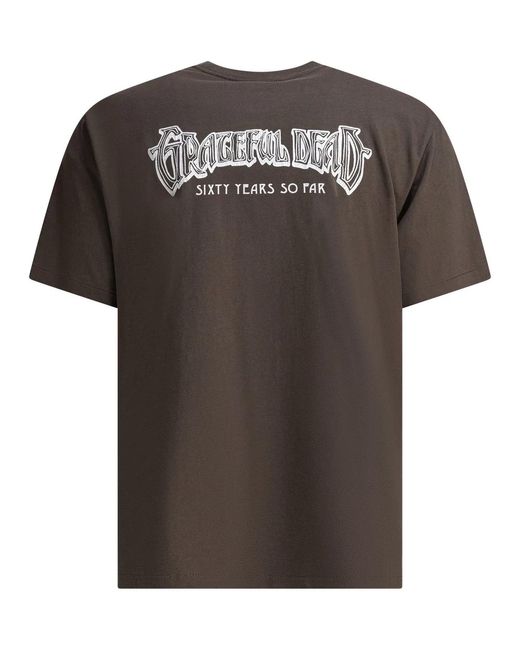 Thisisneverthat Black Cotton X Grateful Dead T-Shirt for men