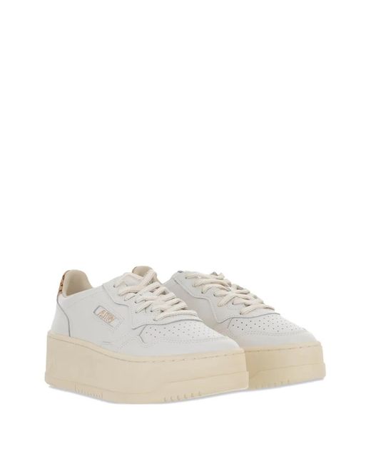Autry White Sneakers Medalist Platform