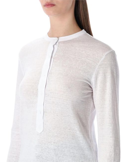 Isabel Marant White Isabel Marant Etoile Marant Étoile Lucy Linen T-Shirt
