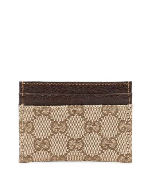 Gucci Brown Small Zip Around Wallet