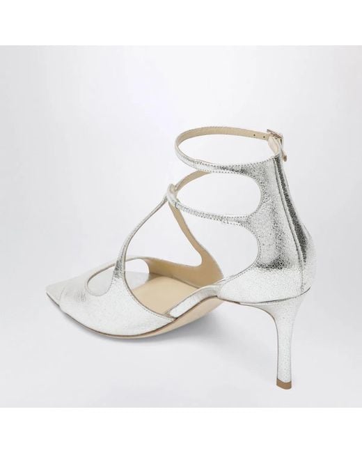 Jimmy Choo Metallic Champagne Azia 75 Sandal
