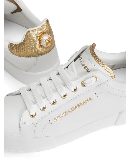 Dolce & Gabbana White Dolce & Gabbana Bassa Sneakers