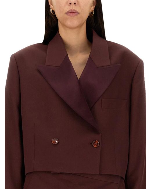 Acne Red Wool Blend Jacket