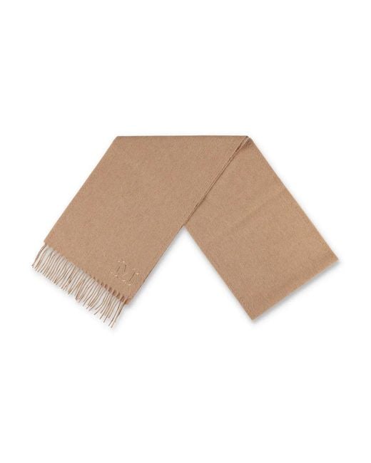 Max Mara Natural Monogram Camelwool Stole