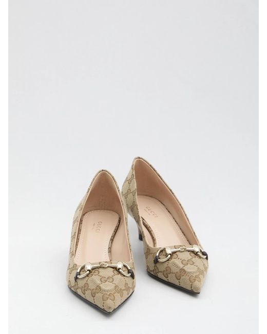 Gucci Natural Pumps With Horsebit