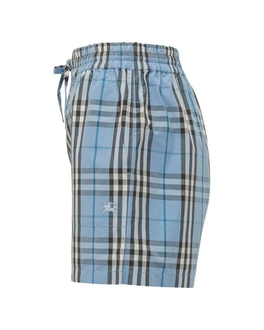 Burberry Blue Cornflower Cotton Shorts