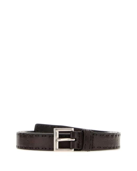 Prada White Nappa Leather Belt for men