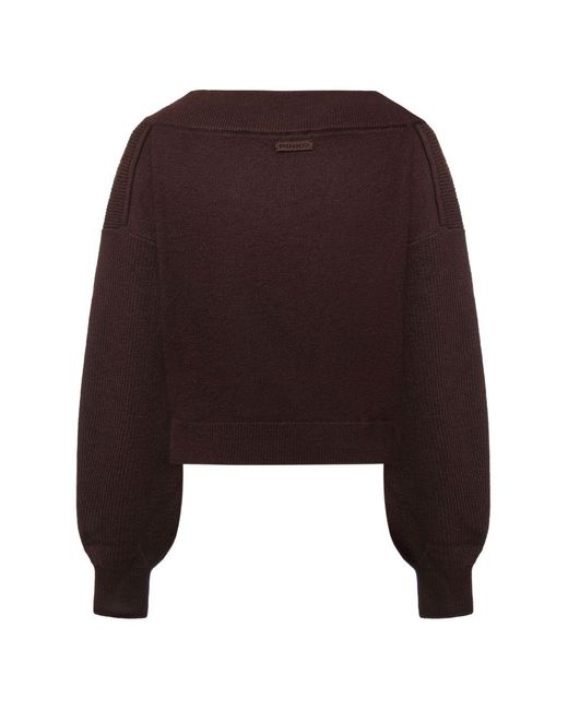 Pinko Brown Wool Sweater