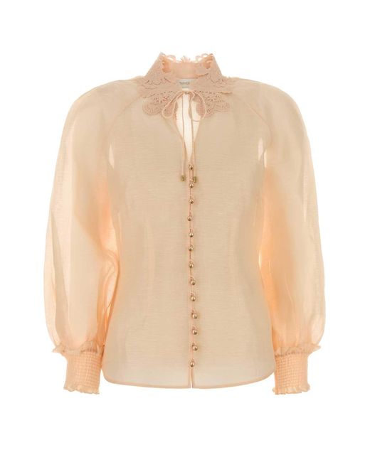 Zimmermann Natural Rebellion Collared Blouse
