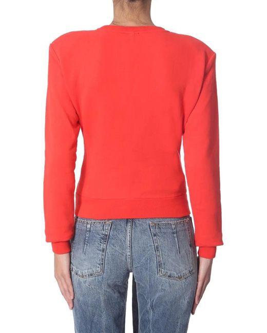 Unravel Project Red Crew Neck Sweatshirt
