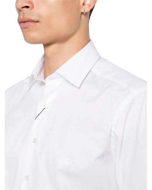Etro White Shirt Roma Logo for men